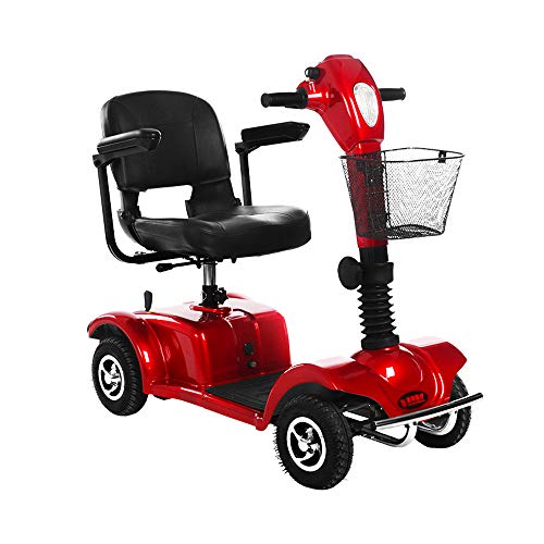 MX XM Sillones Controlador de Silla de Ruedas eléctrica Ancianos discapacitados Scooter Light Freno automático - Rojo Sillas