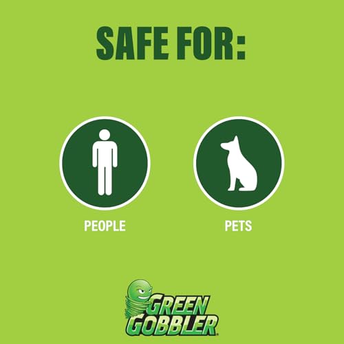 Green Gobbler Natural Total Control Weed & Grass Killer | Made with Concentrated Salt & Vinegar | Pet Safe | Kills to The Root | 1 Gallon with Battery Powered Spray Wand