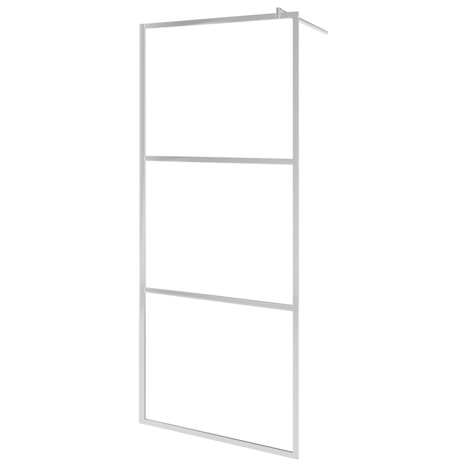ShGaxin Mampara de Ducha accesible Vidrio ESG Claro 100x195 cm, Mampara Bañera, Mampara Baño Ducha, Cabina De Ducha, Mampara Baño