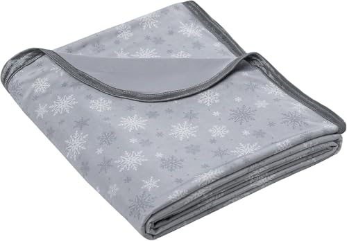 RUMBALUXY Kühldecke Atmungsaktiv Sommerdecke Q-Max >0 45 130 x 180 cm Ultra-Weich & Hautfreundlich Bettdecke für Sommernacht Hitzewallungen Leichte Decke für Bett Couch & Reise Grau