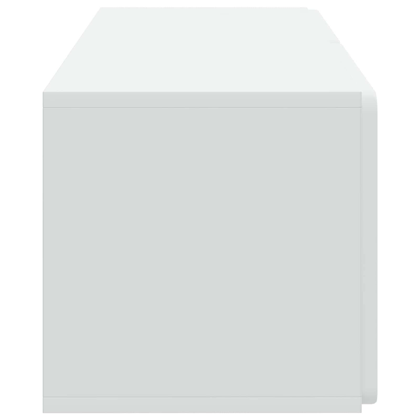 Gecheer Wandmontierter TV-Schrank Weiß 78,5 x 31 x 30 cm Holzwerkstoff, Fernsehschrank Fernsehtisch TV-Lowboard für Wohnzimmer Home-Cinema Gamerzimmer898375