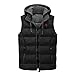 Produktbild Aoogo Herren Beidseitiger Verschleiß Weste Steppweste Vest Ärmellos Weste Mit Kapuze Windbreaker Reißverschluss Männer Freizeitjacke Outdoor Freizeit Sport Style