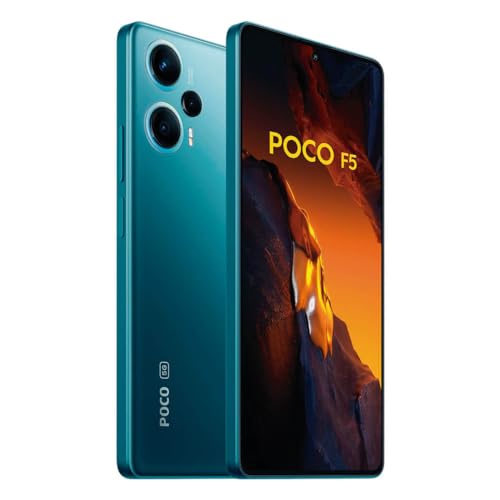 Xiaomi POCO F5 12GB/256GB Blå - AMOLED 6,67", Android 13, 64MP Kamera