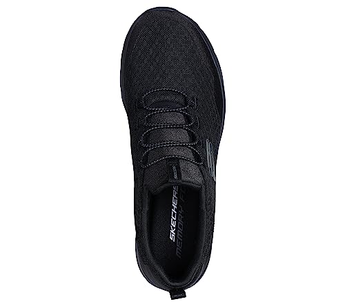 Skechers Men's Dynamight 2.0 Real Smooth Trainers, Black, 5 US