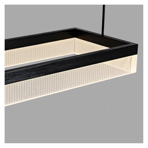 Lustre suspension rectangulaire moderne 120cm avec télécommande - 5