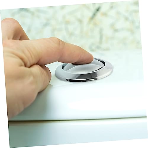 Bouton pour réservoir de chasse d'eau en lot de 4 pièces inoxydables - 7