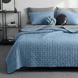 REAL TEXTIL Colcha Doble Vista con Fundas de Almohada, Edredón Ligero Capitonado Pinsonic, Edrecolcha para Verano,...