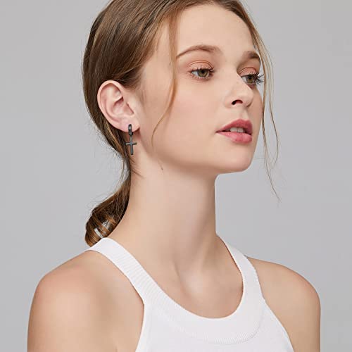 Black Cross Earrings Men Cross Earrings Black Cross Dangle Earrings Sterling Silver Black Cross Drop Earrings Black Cross Hoop Earrings For Men Black Cross Earrings Studs Mens Cross Earrings Dangle #TOP5