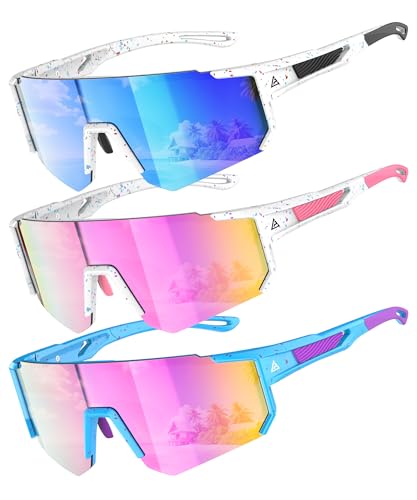 QALLY Kids Sunglasses Youth Baseball Softball Sunglasses for Girls Boys