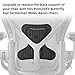 SINOLUXE Upgrade PostureFit Butterfly Lumbar Support Replacement for Herman Miller Aeron Chair,only for Aeron Classic Chair Size A/B/C（Graphite Black）