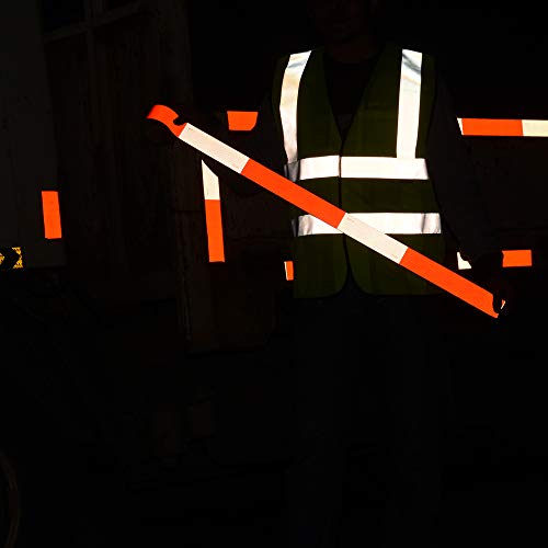 Brightplus High Intensity DOT-C2 Safety Tape Reflective Tape Auto Car Red And White Adhesive (2" x 150') - Thumbnail 6