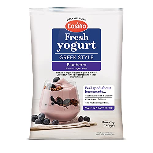 EasiYo Griekse stijl bosbes - 1 x 240g zakje - Nieuw