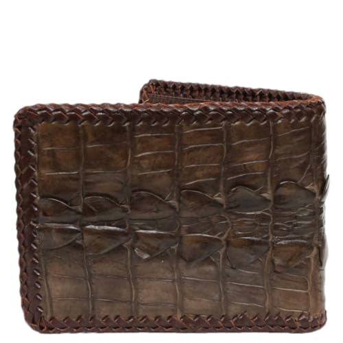 ThanhVinh Handmade 100% Genuine Crocodile Skin Leather Bifold Wallet for Men S0212