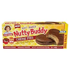 Little Debbie Nutty Buddy Creme Pie Big Pack, 16.9 oz