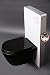Produktbild Wand-WC Vorwandelement WC Aluminium + Glas Farbe weiss + Wand WC Farbe schwarz