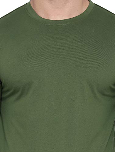 Image of Self Design Men Full Sleeve Round Neck Multicolor T-Shirt (Pack of 2)