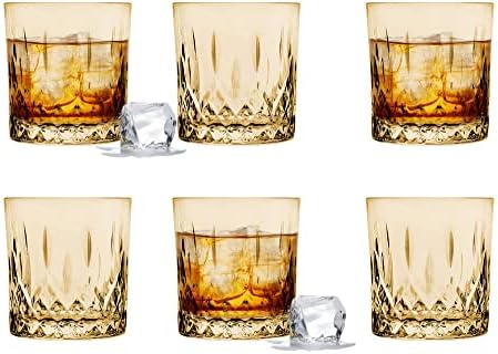 Set 6 Bicchieri Da Whisky Glasmark - 280 Ml, Vetro Molato, Lavabili In Lavastoviglie