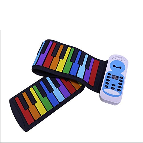 Piano roulé à la Main 49 Main Key Piano Roll Silicone Couleur Mini Enfants Beginner Portable Piano électronique Convient pour la Maison et la Maternelle (Color : Blue, Size : 78x13cm) - Les Beatles, Paul McCartney, John Lennon, RIngo Starr, George Harrison Piano roulé à la Main 49 Main Key Piano Roll Silicone Couleur Mini Enfants Beginner Portable Piano électronique Convient pour la Maison et la Maternelle (Color : Blue, Size : 78x13cm) – Image 3