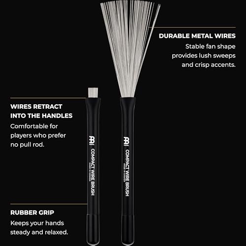 MEINL Stick & Brush - COMPACT WIRE BRUSH (SB301) - Image 3