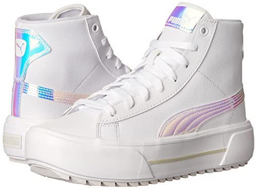 Puma Women's Kaia Mid Sneaker, White White-Nimbus Cloud, 7 #TOP7