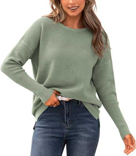 BTFBM Casual Women 2026 Fall Sweater Long Sleeve Ribbed Knit