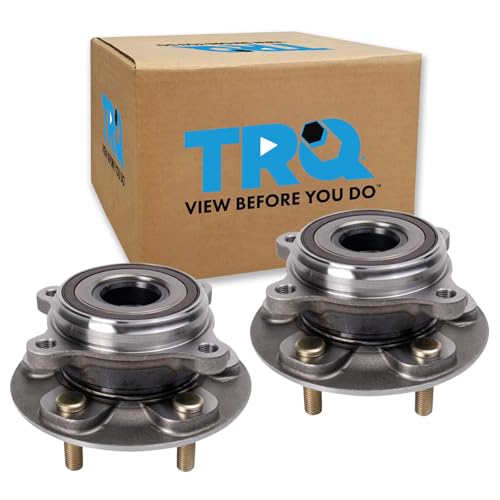 Image of TRQ Front Driver and Passenger Side Wheel Bearing and Hub Assembly Set Compatible with 2018-24 Toyota Camry, 2016-22 Lexus RX350, 2019-23 Lexus ES350, 2016-22 RX450h, 2018-22 RX350L More