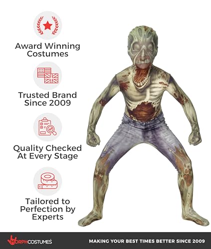 Disfraz completo Zombie para niños talla Medium miniatura 5
