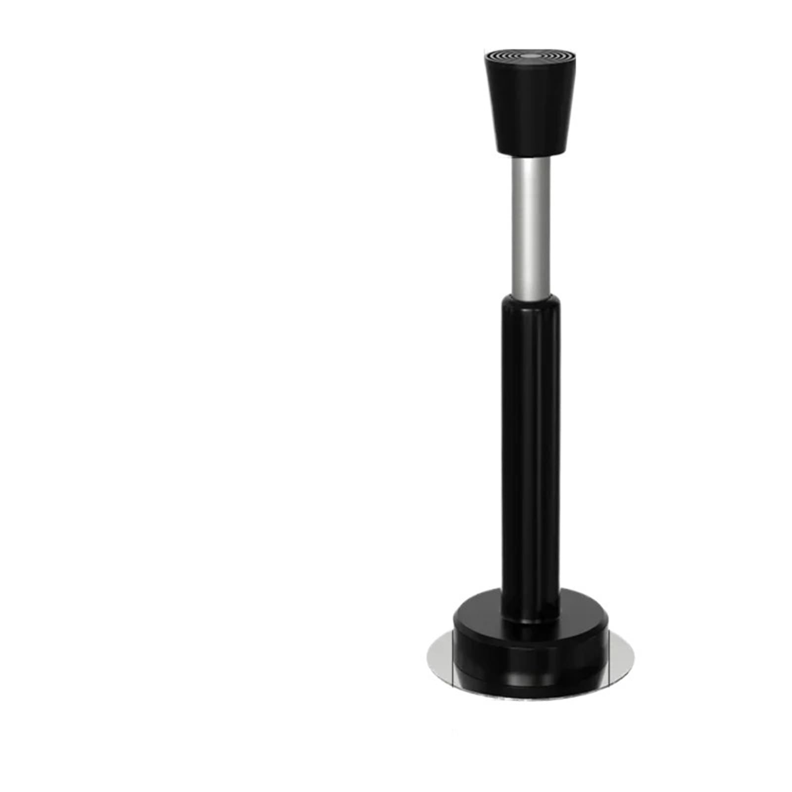 Tope de puerta sin taladro 3 uds. silencioso con amortiguador hidráulico, soporte anticolisión for entrada, vidrio para Puertas de Madera(Black-155mm)