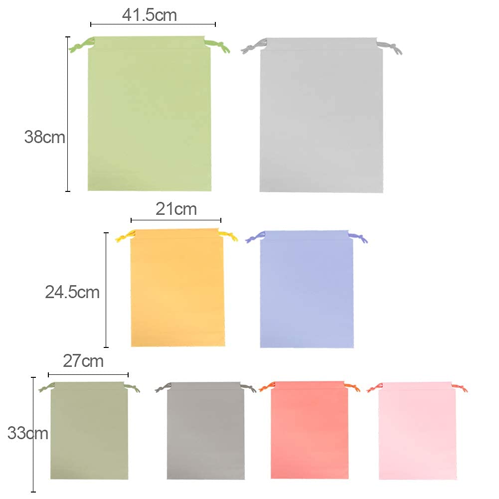 8 PCS Sacca Da Ginnastica, Impermeabile, Borsa Con Chiusura a Cordoncino, Sacchetto Sportivo Portatile a Spalla, Palestra Drawstring Bag