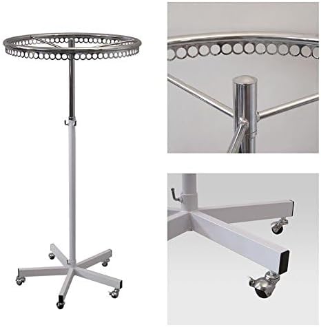 Portant Vêtements Gerso 150kg - Réglable 205cm Sur Roulettes