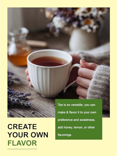 Image of TeeLux Valerian Root Tea Bags, Smooth & Mild Taste, Caffeine Free, 100 ct | Natural Valerian Root Herbal Tea, Sugar Free & Gluten Free, Enjoy Hot or Iced, Foil-Lined Resealable Pouch