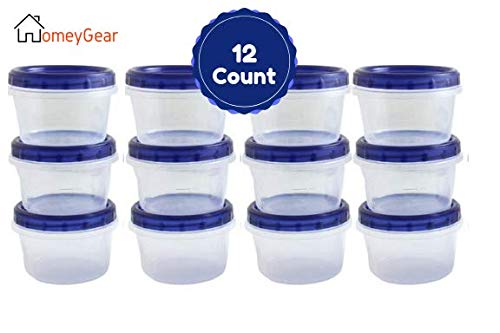 Twist Top Food Deli Containers Screw And Seal Lid 16 Oz Stackable Reusable