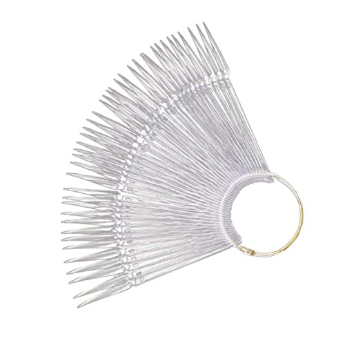FRCOLOR 100 pieces samples colour sticks practice tips pattern nail art supplies display boards glitter nail polish colour plates polishing plate piece