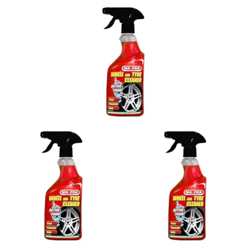 Mafra H0361, limpiador de llantas y neumáticos, limpia y desengrasa los arcos de las ruedas, utilizable con o sin espuma, tamaño 500 ml (Paquete de 3)