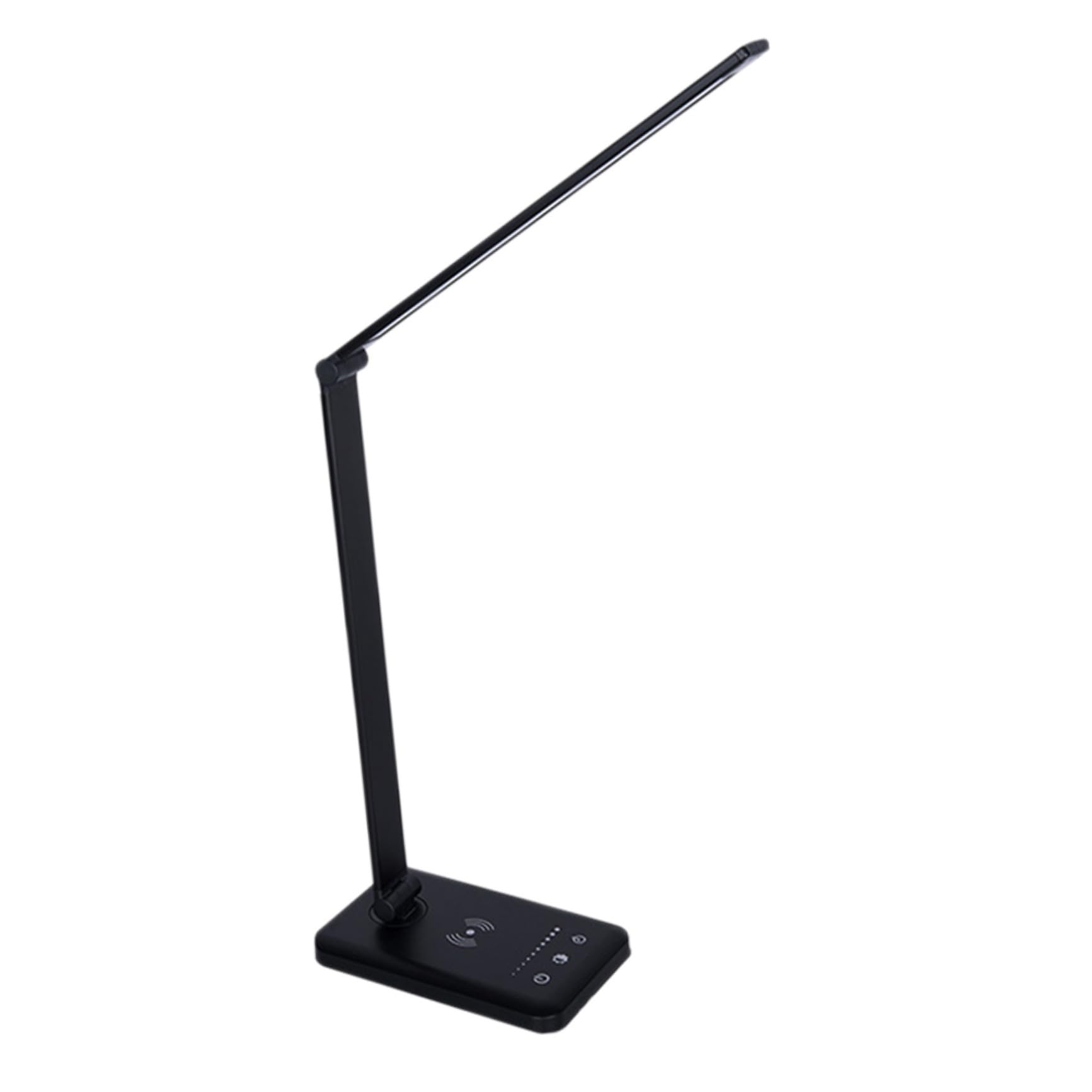 LED Schreibtischlampe Stufiger Touch dimmung Faltbar Kabellose Ladefunktion Aluminium und Kunststoff Augenschonend Geeignet für Arbeitszimmer und Schlafzimmer