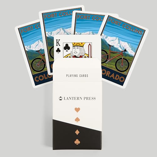 Lantern Press Fort Collins Colorado Baraja de Poker 52 cartas miniatura 6