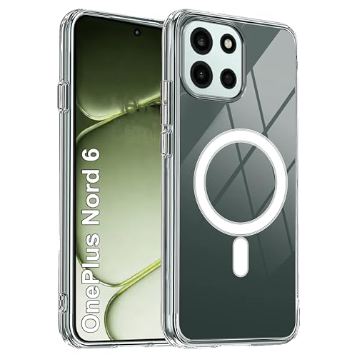 Image of Zapcase Back Case Cover for Oneplus Nord 6 | Compatible for Oneplus Nord 6 Back Cover | Compatible with MagSafe | Scratch-Resistant Back Cover | Clear