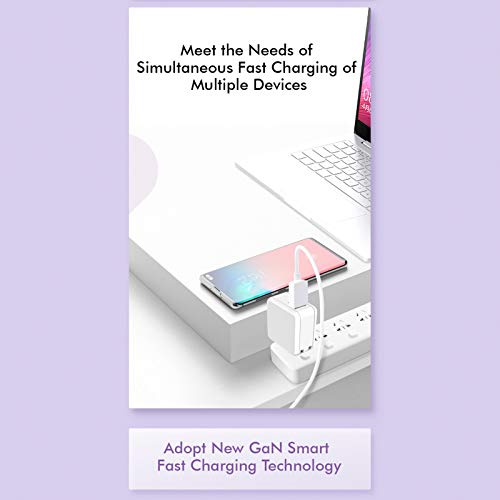 M2 65W Large Power GaN2pro PD Carregamento rápido Adaptador de alimentação Plug Mini carregador de p