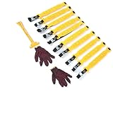 【Sécurité en hiver】 Conçu pour fonctionner dans des conditions difficiles, ces chaînes de neige pour les pneus de voiture fournissent une traction sur les routes enneigées, améliorant la stabilité des véhicules et des déplacements sûrs pendant les mois d'hiver.