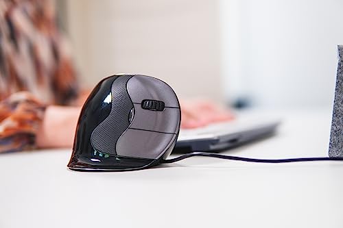 BakkerElkhuizen EVOL D Grande souris à capteur optique précis et boutons programmables
