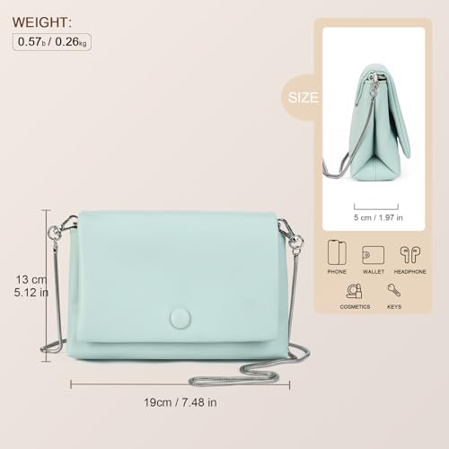 Girls’ Small Crossbody Bag,PU Leather Shoulder Purse with Chain Strap, Cute Mini Handbag for Kids,Tweens,Girls,Miss4