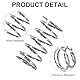 GUNGY Druckfeder Edelstahl Feder Druckfedern 25mm Drahtdurchmesser 1mm Außendurchmesser 13mm Länge 25mm Maximale Federkraft 1kg 10 Stück