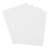 5 Piezas Piel Sintetica Tatuaje,Práctica de la Piel del Tatuaje en Blanco, Piel de Tatuaje de Doble Cara para el Kit de Tatuajes-14 * 19 * 0,1cm,Bianco