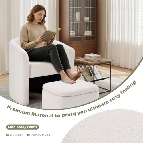 Sillón Moderno Plegable Beige miniatura 5