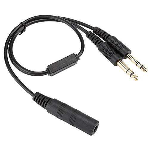 Hopcd Adattatore Cuffia Aviazione, Spina U174U a GA PJ055 e PJ068 Cavo Adattatore Cuffia Aviazione Univerdal per Elicottero per David Clark per Avcomm, per ASA, per Faro,