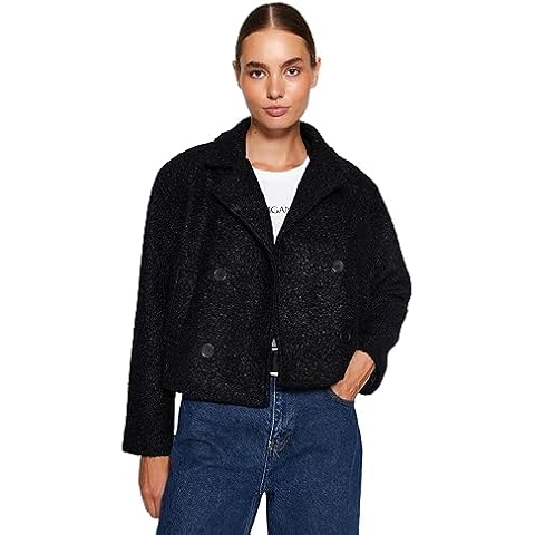 Manteau Trendyol Femme Noir Cover