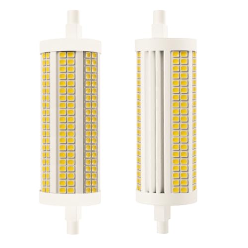 Yosenmi 118mm R7S LED Bulb 30W 300W T3 Halogen Equivalent 3200 Lumen Dimmable J Type Linear Double Ended Flood Light 120V 3000K Warm White 2-Pack