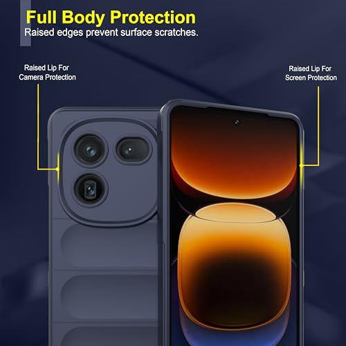 Image of Zapcase Back Case Cover for iQOO 12 5G | Compatible for iQOO 12 5G Back Cover | Liquid Silicon Magic Case with Camera Protection | Sapphire