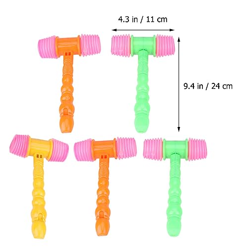 ibasenice 8 Pçs Martelo Martelar Martelo De Plástico Martelo De Carnaval Estridente Com Apito Som De