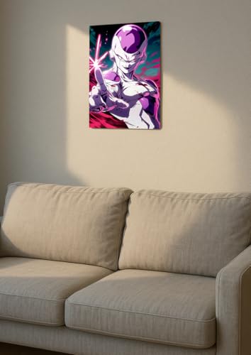 Image of NIJUKA Anime Printed Metal sheet Poster For Home And Room Decoration | For Anime Art Fans Boys And Girls (Friza)